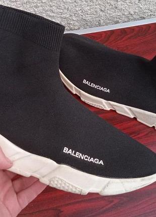 Balenciaga speed trainer black white  eu44