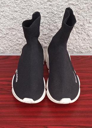 Balenciaga speed trainer black white  eu442 фото