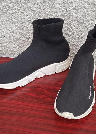 Balenciaga speed trainer black white  eu443 фото