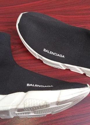 Balenciaga speed trainer black white  eu446 фото