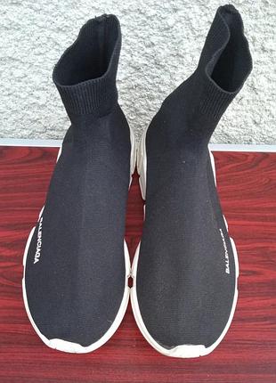 Balenciaga speed trainer black white  eu445 фото