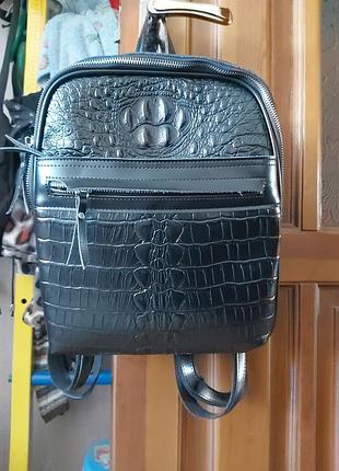 Сумка рюкзак кожа