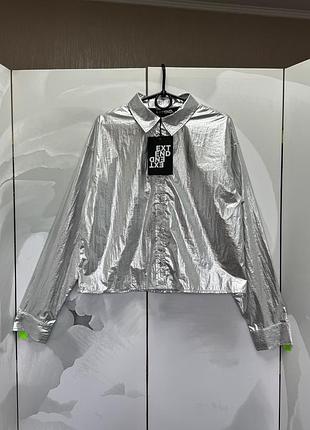 📌 нова цікава вкорочена сорочка, рубашка only extend, нова з паперовою біркобю