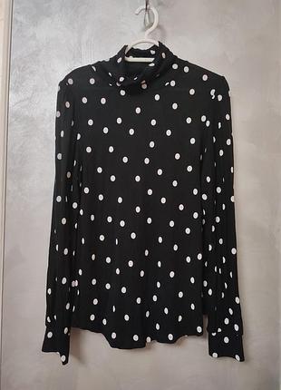 Легкая кофта гольф блуза лонгслив из вискозы m&amp;s marks and spencer