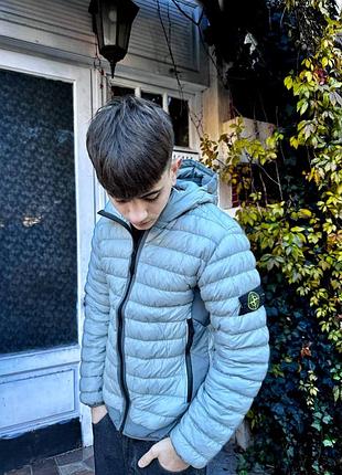 Куртка stone island  garment dyed micro yarn down