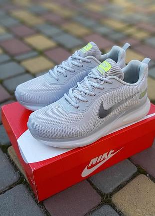 Чоловічі якісні та стильні кросівки nike air running сірі