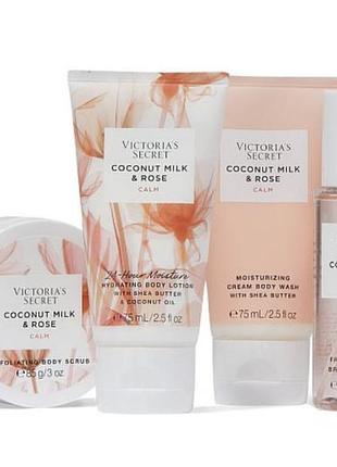 Подарунковий набір victoria's secret calm starter kit coconut milk & rose