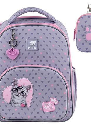 Рюкзак шкільний каркасний kite education studio pets sp25-556m