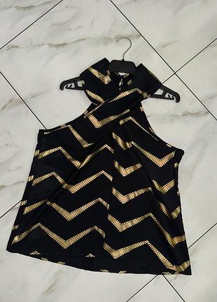 Женская стильная черная блуза shein l-xl (50-52) 14-16