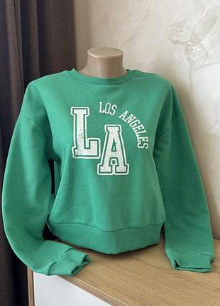 Свитшот зеленый los angeles