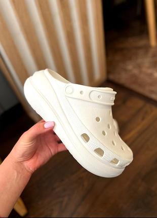 Женские кроксы classic crush white