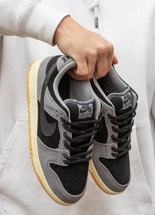 Кросівки чоловічі жіночі number nike sb dunk low black grey brown