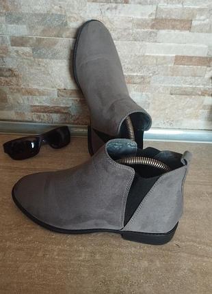 Primark wide fit extra comfort челси ботинки ботильоны полусапожки на низком каблучке в идеале
