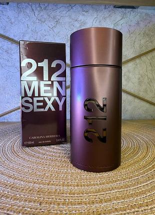 Carolina herrera 212 sexy men 100ml духи мужские