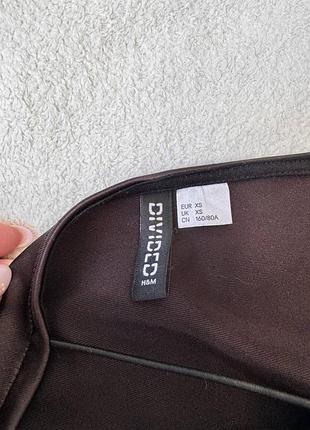 Платье облегающее шоколадное с завязками по бокам h&m мини5 фото