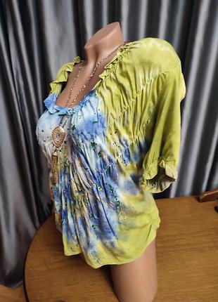 Большой размер красивая футболка баттал блузка рубашка