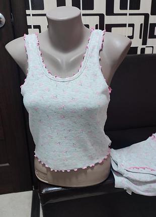 Піжама жіноча в рубчик р.m/l