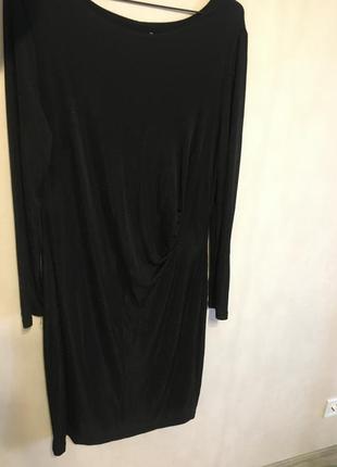 Платье с драпировкой с люрексной нитью блестящее tcm p.3xl большой размер4 фото
