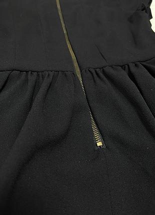 Маленька чорна сукня zara з рукавами фонариками6 фото