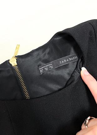 Маленька чорна сукня zara з рукавами фонариками4 фото