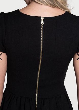 Маленька чорна сукня zara з рукавами фонариками3 фото
