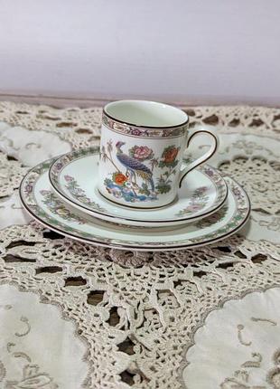 Кофейные тройки, kutani crane, wedgwood2 фото