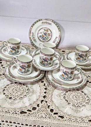 Кофейные тройки, kutani crane, wedgwood8 фото