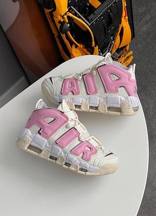 Кроссовки nike air more uptempo cream pink