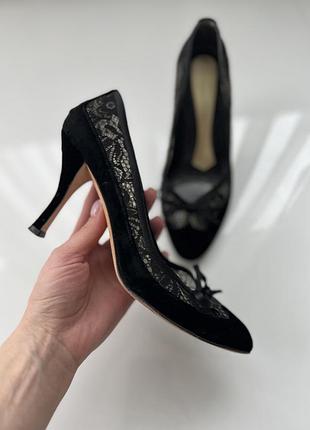 Невероятные бархат туфли фирменные 36 lk bennett