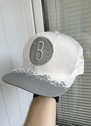 Кепка баскетбольная винтажная нба бруклин нетс бейсболка nba basketball snapback brooklyn nets nike jordan vintage new era блайзер nhl mlb nfl cap hat