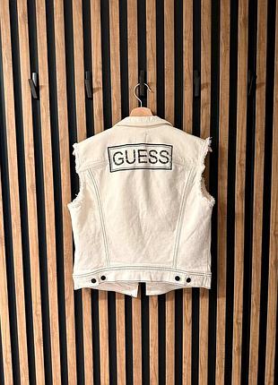 Джинсовая женская жилетка guess