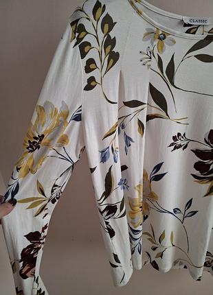 Брендовый лонгслив в цветочный принт p.s,m, marks &amp;spencer 9