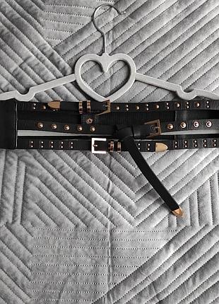 Кожаный пояс ремень корсет на резинке