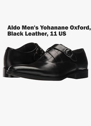 Крутые мужские туфли aldo yohanane oxford monk 11 us кожа 100% топ!