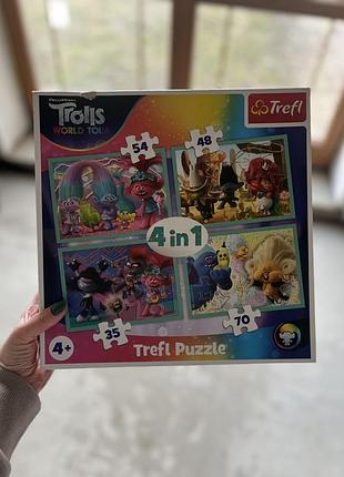 Дитячі пазли 4 в 1