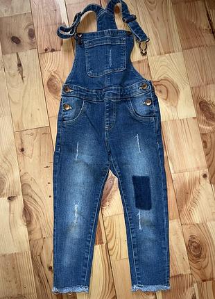 Комбинезон джинсовый на девочку