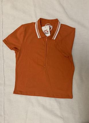 Новая футболка с воротником