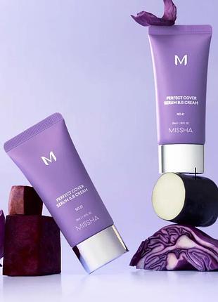 Bb-крем missha m perfect cover serum bb cream n23 spf50+ pa++++ 20ml