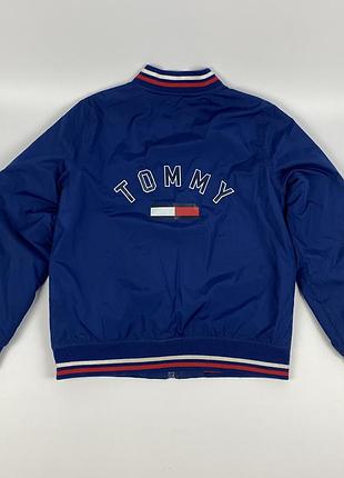 Куртка бомбер tommy hilfiger синя 2
