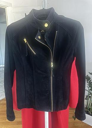 Куртка косуха stradivarius натуральна замша