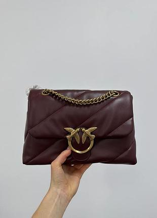 Брендовая женская кожаная сумка pinko