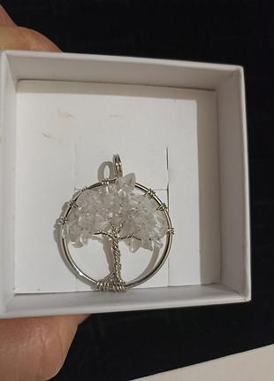 Підвіска дерево біжутерія