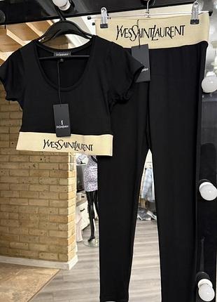 Крутой комплект лосины топ