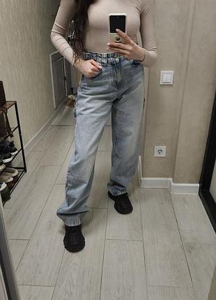 Джинсы baggy женские bershka, eur 34
