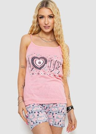Піжама-двійка з принтом / майка і шорти
