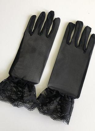 7-80 жіночі сіточні рукавички з мереживом