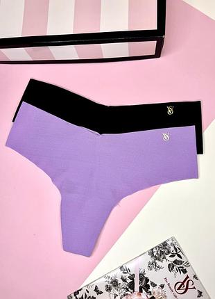 Набор бесшовных трусиков стринг victoria’s secret