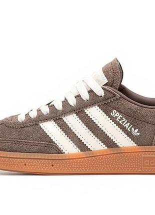 Женские кроссовки adidas spezial brown адидас коричневого цвета