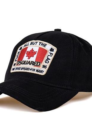 Бейсболка dsquared черная унисекс люкс турция кепка женская мужская стильная