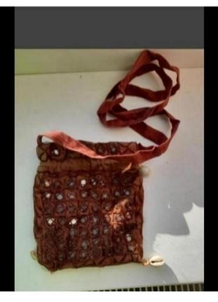 Cумрочка мини винтаж коттон длинная ручка бох стиль